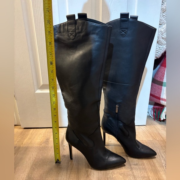 Vince Camuto Black Over the Knee High Heel Boots - Picture 4 of 6